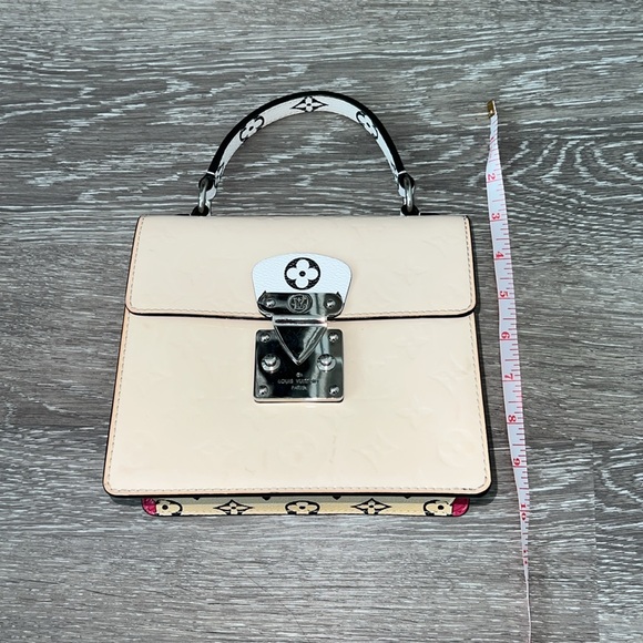 Louis Vuitton Vernis Spring Street Creme Pink White PM M90454 - Picture 5 of 15